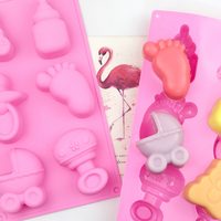 1082 Kerzenformen Seifenherstellungsformen Fabrikbestand 6-Loch-Nippel- und Fußform Silikon-Kuchenform Silikon-Kuchenwerkzeuge Formen
