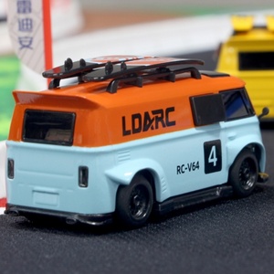 Mini Coches de Control Remoto 1:64, Modelo de Juguete para Niños, Decoración Coleccionable, Micro Van RC Profesional de 2.4g para Niños V64 - Product Image 4