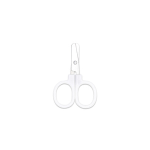 Round Tipped Scissors Stainless Steel White Home Use Tailor Scissors - Product Image 4