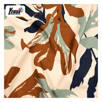 Tissu de costume en polyester et élasthanne imprimé, tissé crêpe, extensible dans les quatre sens, double couche, sergé 75D 100D