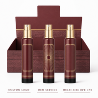 Flacons de parfum vides format voyage 35 ml, 480 pièces, boîte de présentation noire, atomiseur rechargeable, vente en gros, logo personnalisé