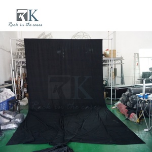 Quick install Pipe Kit and <b>Drape</b> Aluminum Standing <b>Curtain</b> System Wedding Backdrop Trade Show - Product Image 5