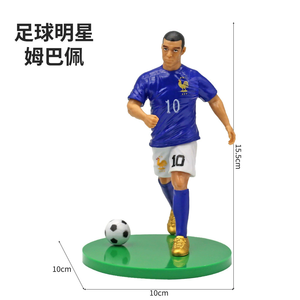 Figurines <span class=keywords><strong>de</strong></span> stars du football, modèle Messi, Ronaldo, Mbappé, Neymar, figurine d'exposition, <span class=keywords><strong>poupée</strong></span> <span class=keywords><strong>de</strong></span> star du football - Product Image 2
