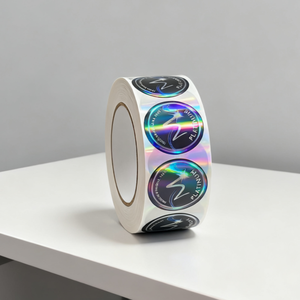 Công Ty Thiết Kế Nhãn C Không Thấm Nước Sticker Logo Dính In Ấn Nhãn Holographic Vinyl Tùy Chỉnh Chết Cắt Cuộn Nhãn Dán Tấm - Product Image 2