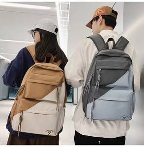 Unisex Junior High <b>School</b> <b>Backpack</b> <b>Large</b> Capacity Waterproof Fashion Design Mix Colors Polyester Lining Zipper Boys Girls - Product Image 1