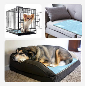 Nouveau tapis de refroidissement pour animaux de compagnie en soie de glace respirante lavable pour chiens et chats coussin d'été réutilisable pour chenils, caisses et lits - Product Image 3