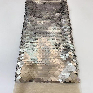 Material de tela de lentejuelas grande, malla de cifrado, escala inferior, laminación, decoración de Color mágico, tela de lentejuelas, lentejuelas de 18mm - Product Image 3