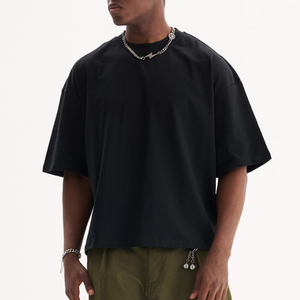 HEYT018 T-shirt Streetwear in Cotone 100% 300gsm, Vestibilità Ampia con Spalle Cadenti, <span class=keywords><strong>Logo</strong></span> Ricamato, MOQ 1pz - Product Image 1