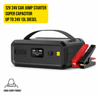 CE218 12V 24V Super Capacitor Jump Starter 2000A untuk Kendaraan Bensin 9L, Diesel 6L, Diesel 13L OEM Grosir Pabrik