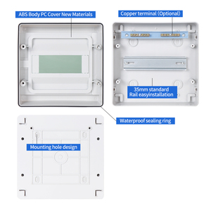 Ha Series 4/8/12/18/24 Cách Không Thấm Nước Điện Hộp Phân Phối Ngoài Trời PC ABS Nhựa MCB Hộp Phân Phối Điện - Product Image 2