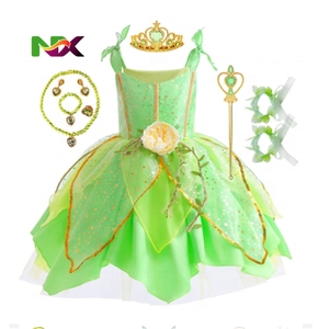 <span class=keywords><strong>Disfraz</strong></span> de Hada Verde de Halloween, Vestido de <span class=keywords><strong>Campanilla</strong></span>, <span class=keywords><strong>Disfraz</strong></span> de Duende para Bebé con Alas de Mariposa para Fiesta - Product Image 3