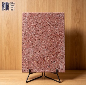 <span class=keywords><strong>Dalle</strong></span> de terrazzo personnalisée rouge vintage antidérapante <span class=keywords><strong>en</strong></span> <span class=keywords><strong>pierre</strong></span> artificielle <span class=keywords><strong>pour</strong></span> zone humide de piscine et <span class=keywords><strong>terrasse</strong></span> - Product Image 1