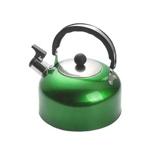 Bouilloire à thé classique de 3-5 L en acier inoxydable coloré avec sifflet, compatible induction, idéale pour la maison - Product Image 2