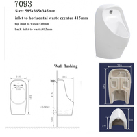 Urinoir portable à chasse d'eau, WC à jet siphonique en porcelaine pour salle de bain, toilettes extérieures, idéal pour appartement