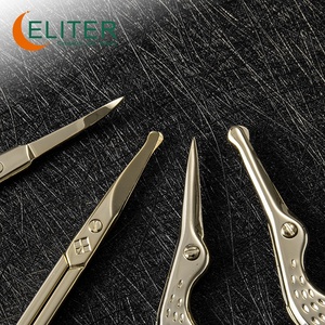 Tijeras para cutículas de acero inoxidable con punta curva Eliter, microtijeras para cutículas curvas, tijeras para cutículas de uñas - Product Image 6