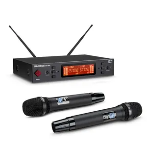 ST-950 Wireless Metal Microphone Professional UHF 2 Channel Handheld Wireless Microphone For KTV Karaoke Stage
