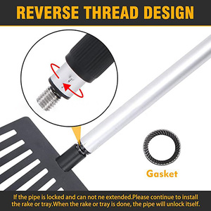 Ağır uzun kolu paslanmaz Metal tepsi ve tırmık seti evcil köpek <span class=keywords><strong>Pooper</strong></span> <span class=keywords><strong>Scooper</strong></span> köpek için - Product Image 5