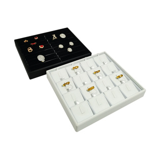 Plateau à bijoux pour l'organisation et le présentation sur comptoir, avec coussinets pour bagues, boucles d'oreilles, bracelets et petits pendentifs - Product Image 3