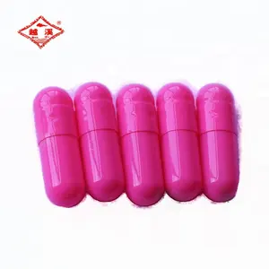 Cápsula de pastilla vacía de alta calidad, tamaño vegano 0, 1, 2, 3, 4, Rojo