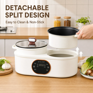 Nouveau modèle 2026 – Cuiseur à riz électrique double cuve à faible teneur <span class=keywords><strong>en</strong></span> sucre, intelligent et multifonctionnel, avec double fonction hot pot, idéal pour la cuisine moderne à domicile - Product Image 3