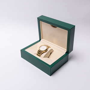 For Relox <b>Drop</b> Brand Luxury Watch <b>Boxes</b> Cases Wood Custom Logo Wooden Green Watch Box With Brand Logo - Product Image 6