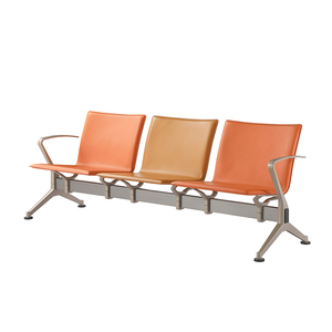 Sillas de Espera Modernas de Alta Calidad Personalizadas de 1, 3 y 5 Plazas de PU/Metal para Hospitales, Clínicas Dentales, Áreas Públicas y Aeropuertos - Product Image 1