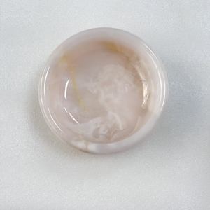 Cuenco de mármol para perros y gatos, decoración de mármol natural antideslizante, Calacatta blanca pulida personalizada, <span class=keywords><strong>viola</strong></span>, cuenco para perros y gatos - Product Image 1