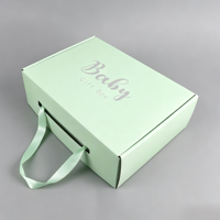 Boîtes cadeaux personnalisées imprimées avec poignée, emballage en papier kraft écologique, vente en gros, pelliculage mat, biodégradable