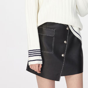 <span class=keywords><strong>Maglia</strong></span> a manica lunga nuovi vestiti autunnali da donna maglione <span class=keywords><strong>oversize</strong></span> bianco scollo a v - Product Image 4