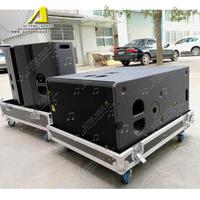 T24N systèmes audio portables pa système de haut-parleurs au néodyme processeur dsp pilote de 3 pouces double haut-parleur de gamme complète de 12 pouces