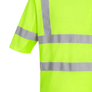 Camiseta de Seguridad de Alta Visibilidad, Secado Rápido, Reflectante, 100% Poliéster, Certificación ANSI/ISEA 107 Clase 2/3, Ropa de Trabajo para Hombre - Product Image 5