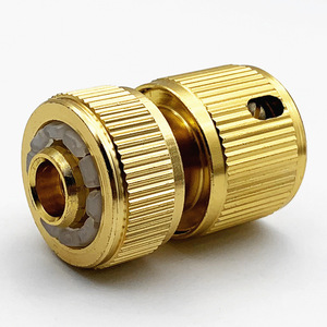 Raccord rapide en aluminium pour tuyau d'arrosage 1/2 pouce, connecteur d'eau de jardin facile à installer - Product Image 1