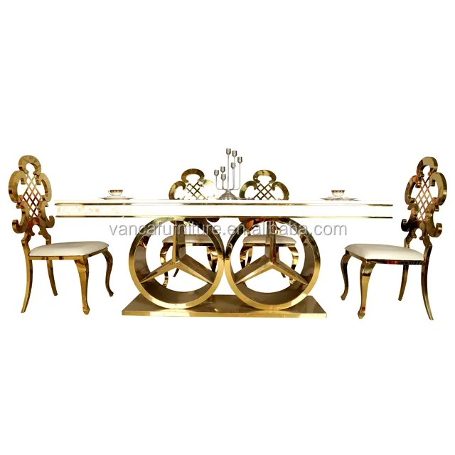 Di lusso di alta qualità in marmo mobili sala da pranzo di nozze tavolo da pranzo di design