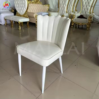 Chaises de banquet modernes en velours et métal pour événements, style commercial extérieur, ensemble de chaises de mariage