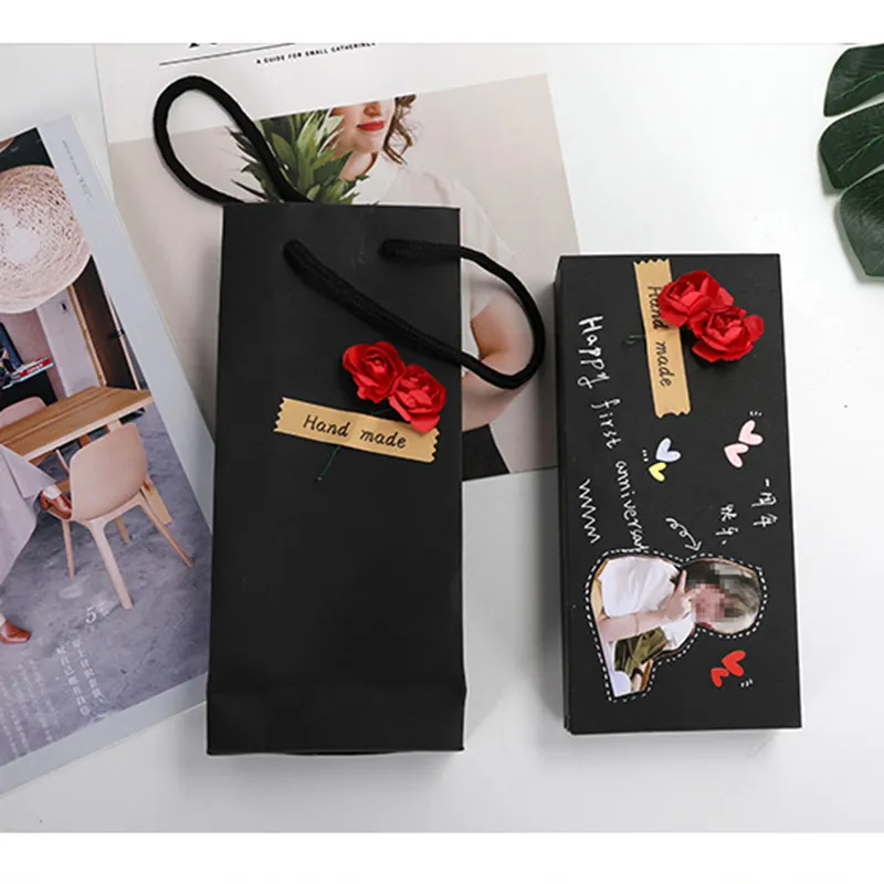DIY Kotak Hadiah Kreatif Album Foto Kubus Lompat Kejutan Kertas Pesta Pertunangan Romantis
