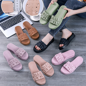Sandalias Planas de Alta Calidad, Antideslizantes, a la Moda, Pantuflas de PVC para Mujer, Ideales para el Verano - Product Image 6