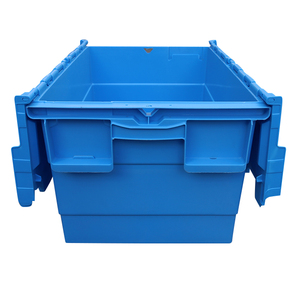 JOIN Attached Lid PP Logistics Box Solid Plastic <strong>Storage</strong> Moving <strong>Crates</strong> Nestable Shipping Container for Sale - Product Image 6