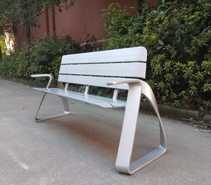 Chaise <span class=keywords><strong>de</strong></span> parc <span class=keywords><strong>de</strong></span> meubles <span class=keywords><strong>de</strong></span> <span class=keywords><strong>banc</strong></span> <span class=keywords><strong>de</strong></span> <span class=keywords><strong>jardin</strong></span> <span class=keywords><strong>de</strong></span> cadre en <span class=keywords><strong>aluminium</strong></span> extérieur moderne avec des bancs <span class=keywords><strong>de</strong></span> patio d'accoudoir - Product Image 4