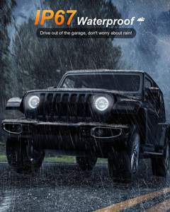 Nueva tendencia, 9 pulgadas, Dual Halo DRL, señal de giro, luz de posición de haz sellado, faros LED automáticos todoterreno para Jeep Wrangler JL - Product Image 6