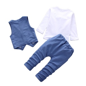 Ropa Infantil al por Mayor, Jeans para Niños, Abrigo de Algodón Puro para Niños, Conjuntos de Tres Piezas para Niños - Product Image 1