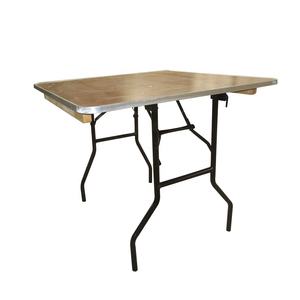 Meubles de bar de mariage, table de banquet pliante carrée pour fête, Portable, Camping, table de barbecue, Table pliante carrée en bois, vente en gros - Product Image 4