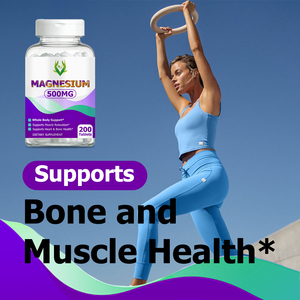 Factory Wholesale 500mg Magnesium Tablet Support Muscle Relaxation Promote Heart Health Magnesium <b>Supplement</b> Bone Support Tablet - Product Image 3