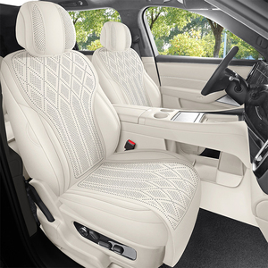 Coprisedili Auto Sportivi in Pelle Scamosciata su Misura per <span class=keywords><strong>AITO</strong></span> M7 M8 M9 5 e 6 Posti Set Completo Traspirante Protezione Sedili Auto per Tutte le Stagioni - Product Image 4