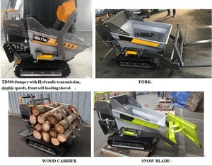 Mini benne à succion <span class=keywords><strong>TD500</strong></span>, capacité de 500kg, pour transmission hydraulique, double vitesse, sur piste - Product Image 2