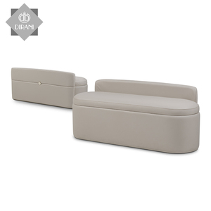 <strong>Small</strong> Leather Ottoman <strong>Foot</strong> <strong>Stools</strong> and Ottomans <strong>Foot</strong> Rest <strong>Stool</strong> Round Synthetic Leather Modern Bedroom Seat Chair Footstool - Product Image 5
