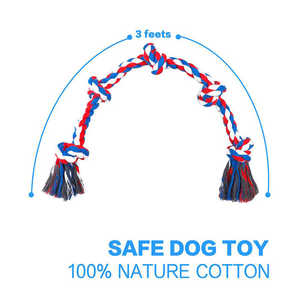 Lussuoso classico grande medio cane corda giocattolo pesante cotone giocattolo da masticare per aggressivo masticatori gioco interattivo per <span class=keywords><strong>Extra</strong></span> <span class=keywords><strong>Large</strong></span> - Product Image 2