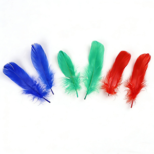 Plumas de Ganso y Pato Teñidas de 13-17 cm (Color Personalizado Lavado) para Decoración de Bodas, Calidad Superior, Venta al Por Mayor/a Granel - Product Image 2