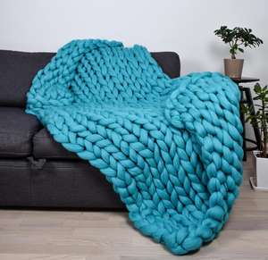 <span class=keywords><strong>Couverture</strong></span> en tricot super douce HulooSleep, <span class=keywords><strong>couverture</strong></span> en tricot épais faite à la main pour le salon, <span class=keywords><strong>couverture</strong></span> en tricot à câble, <span class=keywords><strong>couverture</strong></span> en <span class=keywords><strong>laine</strong></span> mérinos épaisse - Product Image 6