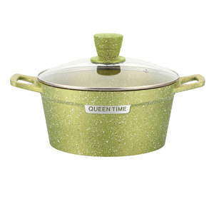 Queen Time <b>Cookware</b> <b>Set</b> 10 Piece Non Stick Aluminum Pot <b>Set</b> With Lid Oven Safe - Product Image 4