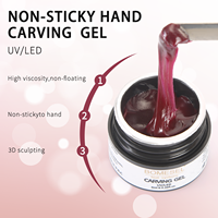 Gel de sculpture 3D professionnel pour nail art, haute viscosité, gel UV LED pour sculpture, 12 couleurs, OEM, marque privée, vente en gros